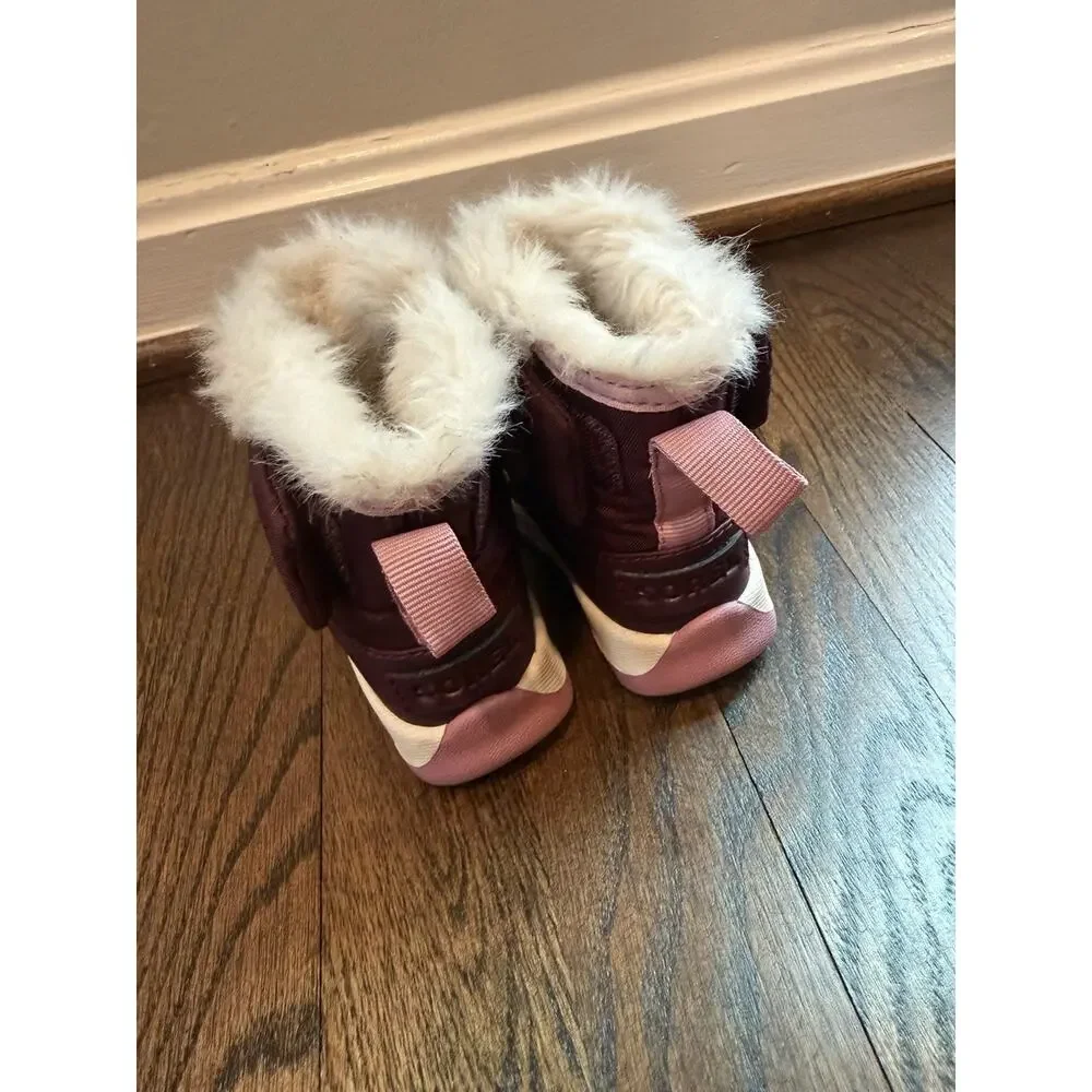 Sorel Kids Whitney II Plus Bootie Purple Pink Waterproof Insulated Toddler 4 NEW